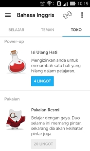 Duolingo Store Items